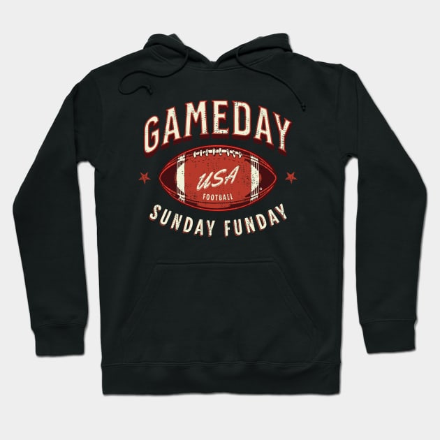 Game day / Sunday Funday / Footbal Hoodie by Yurko_shop